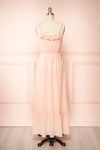 Charly Pink Maxi Dress w/ Ruffles | Boutique 1861 back view