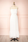 Charly White Maxi Dress w/ Ruffles | Boutique 1861 front view