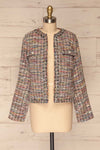 Chatel Colorful Tweed Jacket with Pearl Buttons | La Petite Garçonne front view