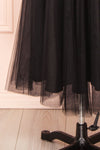 Chaya Black Midi Tulle Dress w/ Corset | Boutique 1861 bottom