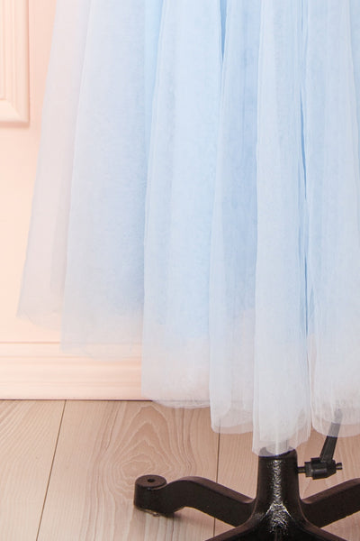 Chaya Blue Midi Tulle Dress w/ Corset | Boutique 1861 bottom