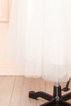 Chaya White Midi Tulle Dress w/ Corset | Boutique 1861 bottom