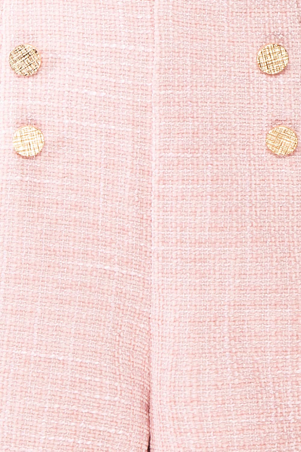 Cheir High-Waisted Pink Tweed Shorts | Boutique 1861 fabric