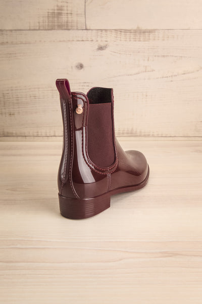 Chelmsford Burgundy Chelsea Rain Boots | La Petite Garçonne Chpt. 2 9