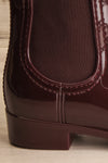 Chelmsford Burgundy Chelsea Rain Boots | La Petite Garçonne Chpt. 2 7