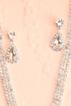 Cheremkovo Crystal Earrings & Matching Necklaces Set | Boutique 1861 flat close-up