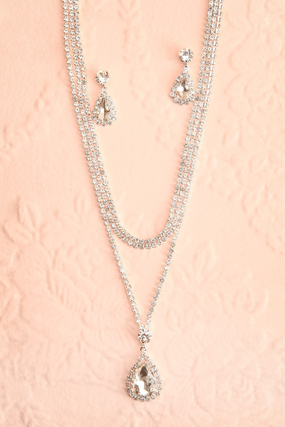 Cheremkovo Crystal Earrings & Matching Necklaces Set | Boutique 1861 flat 