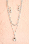 Cheremkovo Crystal Earrings & Matching Necklaces Set | Boutique 1861 flat
