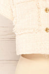 Cheryl Cropped Cream Tweed Top w/ Pockets | La petite garçonne  bottom