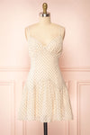 Chiga Short Chiffon Dress w/ Heart Pattern | Boutique 1861 front view