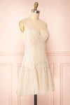 Chiga Short Chiffon Dress w/ Heart Pattern | Boutique 1861 side view