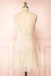 Chiga Short Chiffon Dress w/ Heart Pattern | Boutique 1861 back view