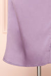 Chloe Lavender Cowl Neck Silky Midi Slip Dress | Boutique 1861 bottom