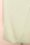 Chloe Sage Green Cowl Neck Satin Midi Slip Dress | Boutique 1861 bottom