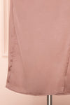 Chloe Sunrise Pink Cowl Neck Silky Midi Slip Dress | Boutique 1861 bottom