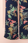 Chloris Navy Floral Palazzo Pants w/ Elastic Waist | Boutique 1861 bottom