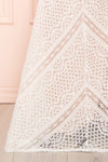 Christiane Lace Bridal Maxi Dress | Boudoir 1861 bottom close-up