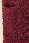 Chunkyss Burgundy Thick Knit Scarf w/ Pockets | La petite garçonne fabric