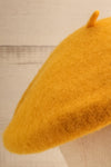 Ciel D'Hiver Yellow Wool Beret | La petite garçonne close-up