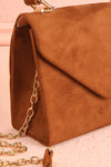 Ciel Nuit Brown Small Crossbody Handbag | Boutique 1861 side close-up