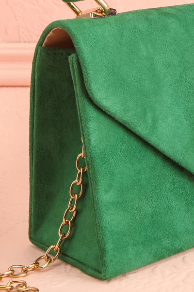 Ciel Nuit Green Small Crossbody Handbag | Boutique 1861 side close-up