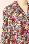 Cieta Short Floral Long Sleeved Dress | Boutique 1861 side close-up