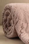 Cigalpa Grey Quilted Velvet Blanket | La petite garçonne close-up