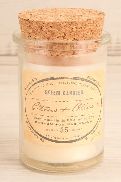 Citrus and Olive Cork Candle close-up | La Petite Garçonne Chpt. 2