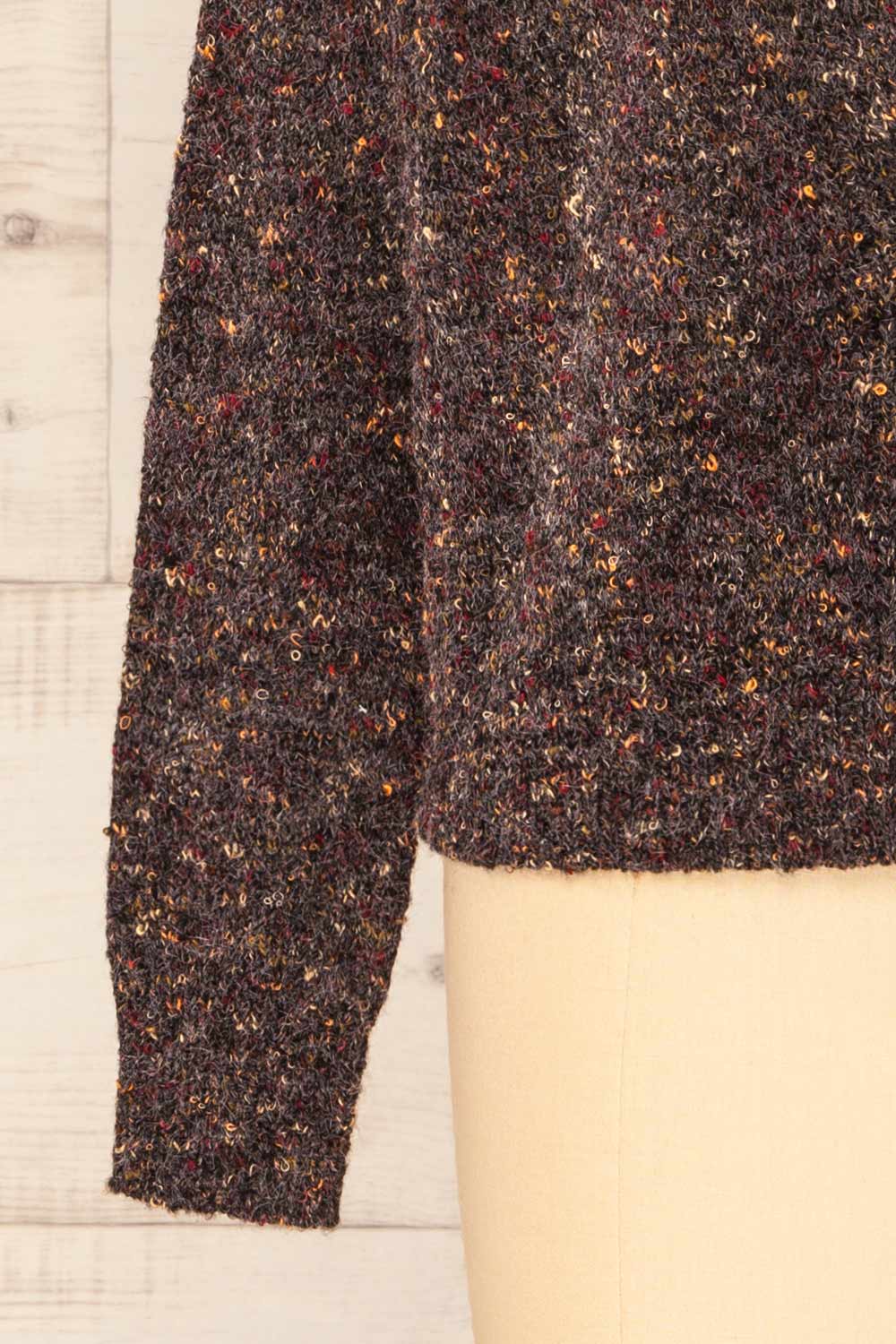Ciudad Melange Button-Up knit Cardigan | La petite garçonne sleeve