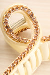 Civilis Ivory 2 Pack Hair Claw Clip | La petite garçonne chain close-up