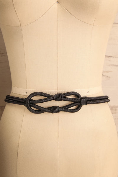 Civis Black | Knotted Rope Belt