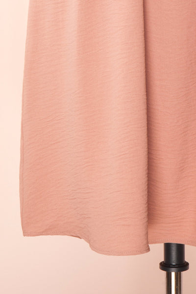 Claire Pink Short Sleeve Tie Waist Dress | Boutique 1861 bottom
