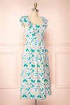 Clare Semi Open-Back Floral Midi Dress | Boutique 1861 side view