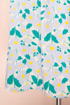 Clare Semi Open-Back Floral Midi Dress | Boutique 1861 back close-up