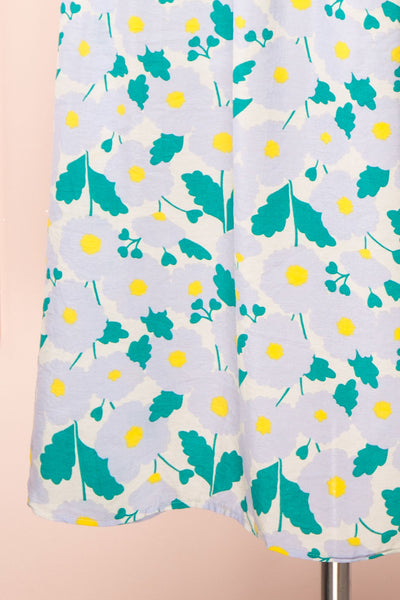 Clare Semi Open-Back Floral Midi Dress | Boutique 1861 back close-up