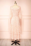 Clarisse Tiered Floral Midi Dress | Boutique 1861  back view