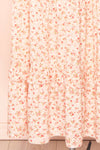 Clarisse Tiered Floral Midi Dress | Boutique 1861 bottom