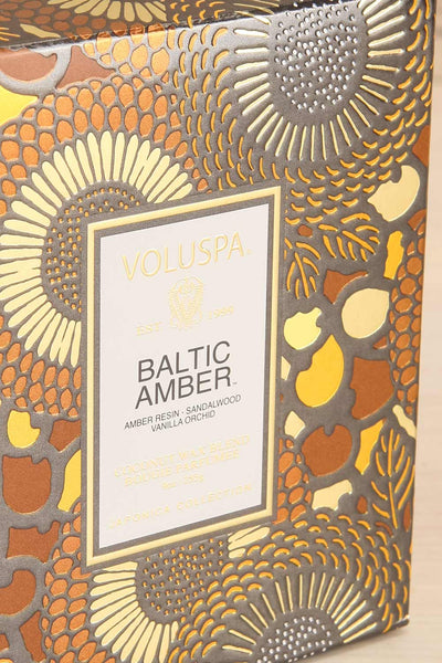 Baltic Amber Textured Classic Candle | Maison garçonne box close-up