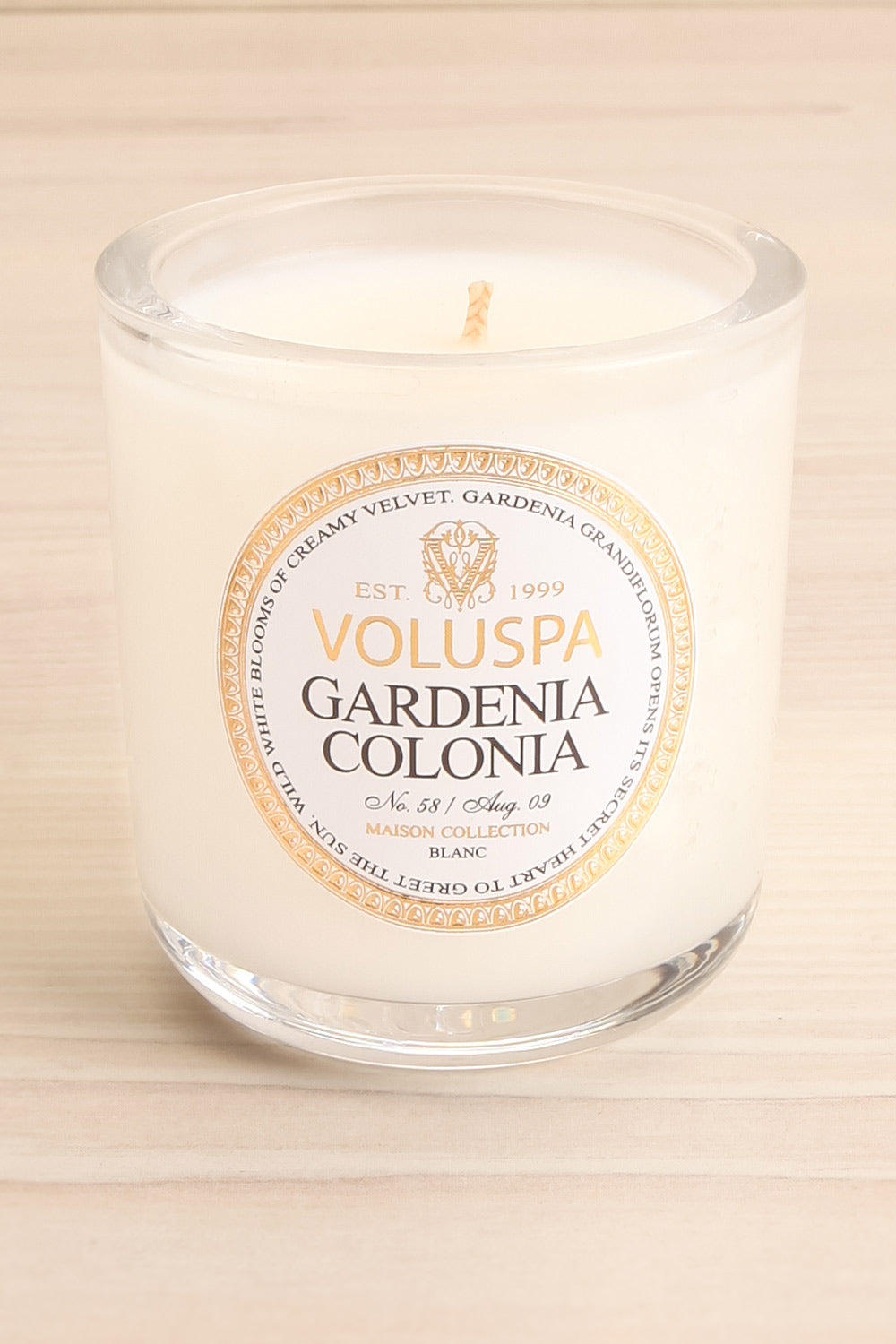 Classic Candle Gardenia Colonia | La Petite Garçonne 3.5 oz close-up