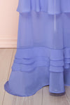 Clematite Lilac Layered Ruffles Maxi Dress | Boutique 1861 bottom