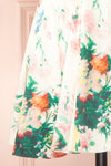 Clementine Short Floral Dress w/ Puffy Sleeves | Boutique 1861  details