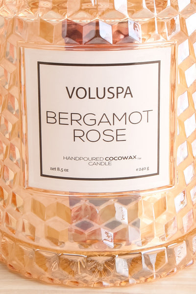 Cloche Candle Bergamot Rose | La petite garçonne close-up