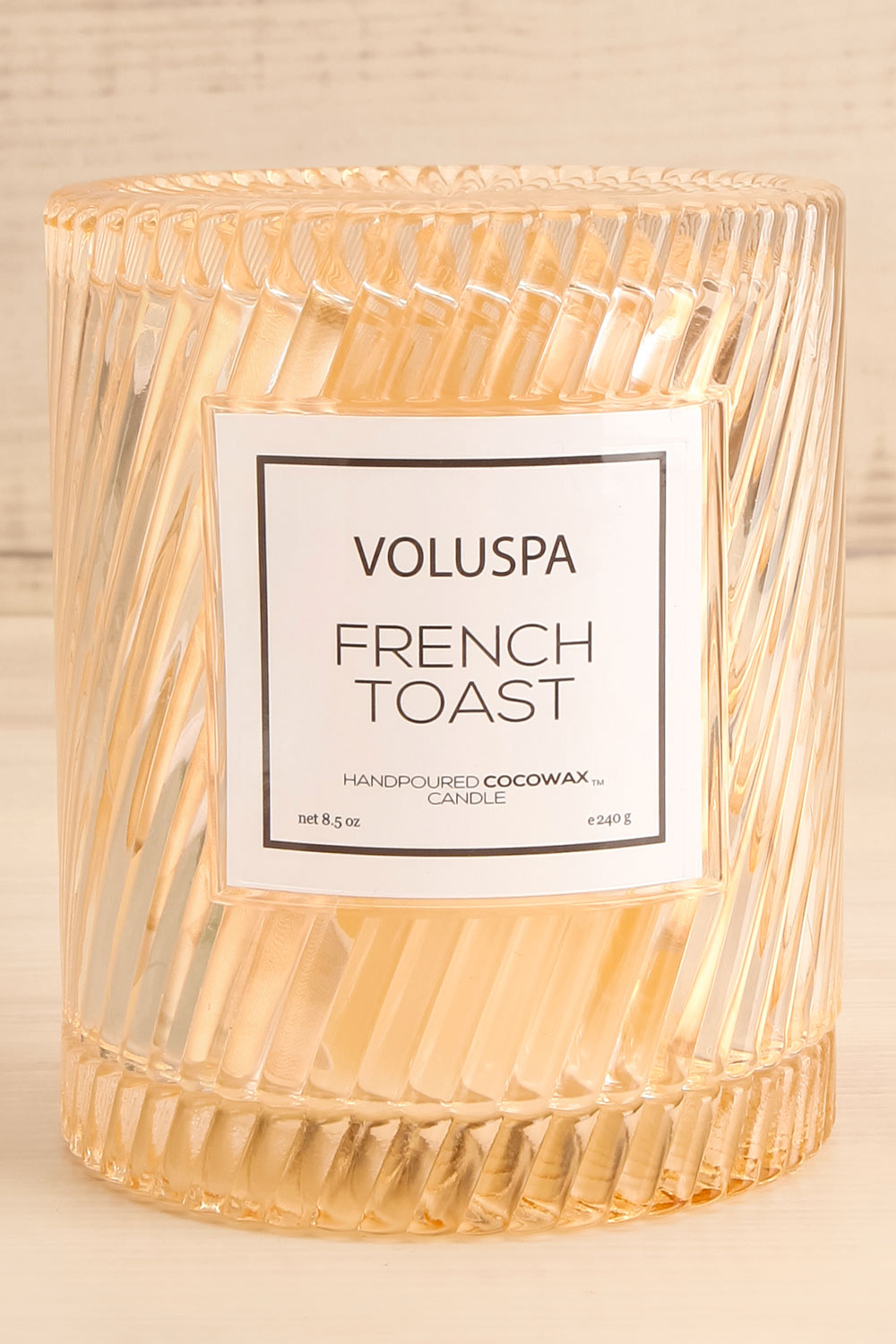 Cloche Candle French Toast | Voluspa | La Petite Garçonne front close-up
