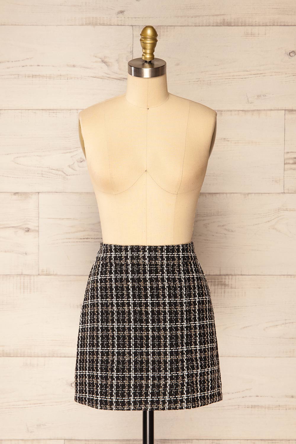 Coahoma Plaid Mini-Skirt | La petite garçonne front view