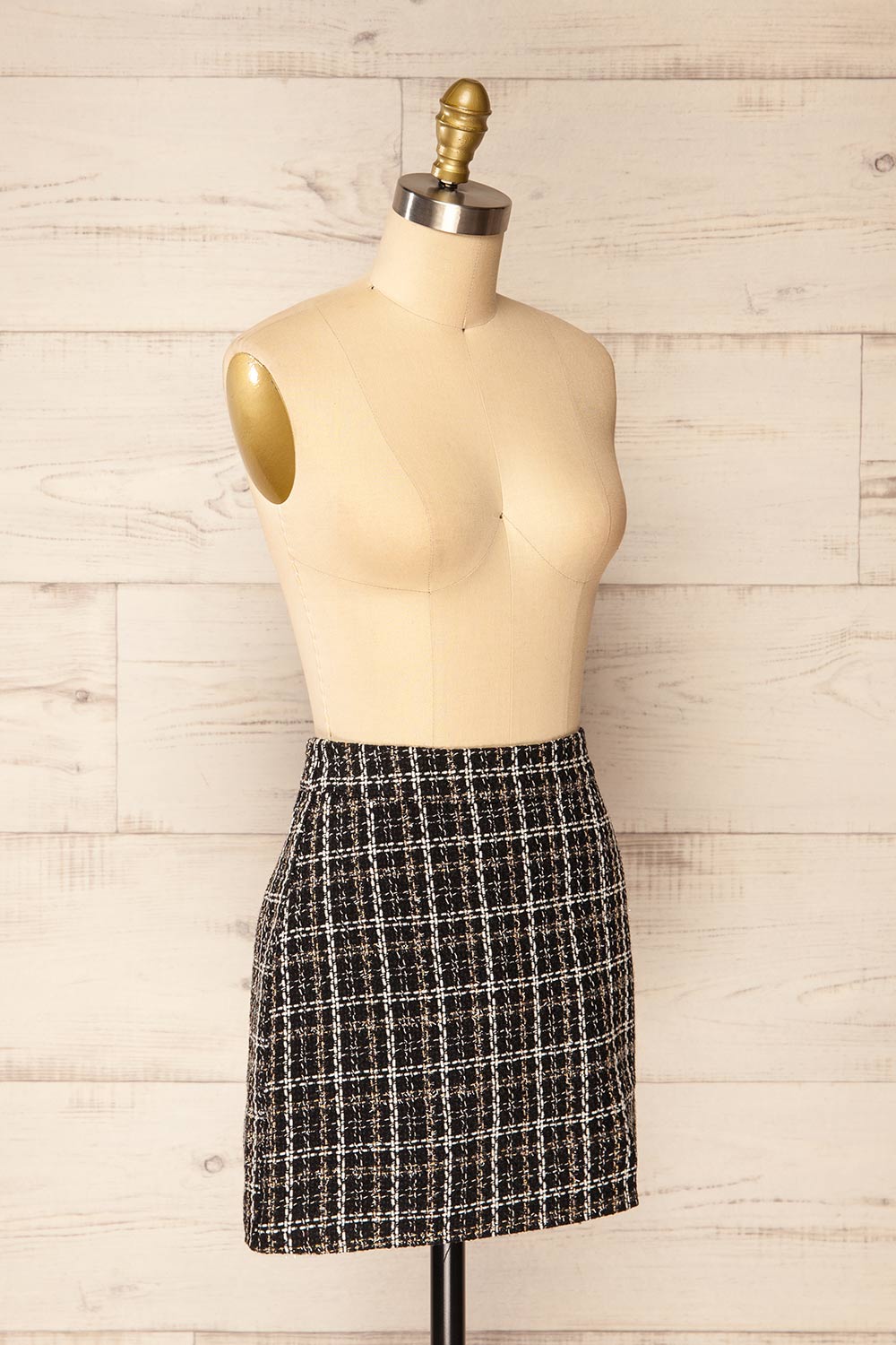 Coahoma Plaid Mini-Skirt | La petite garçonne side view