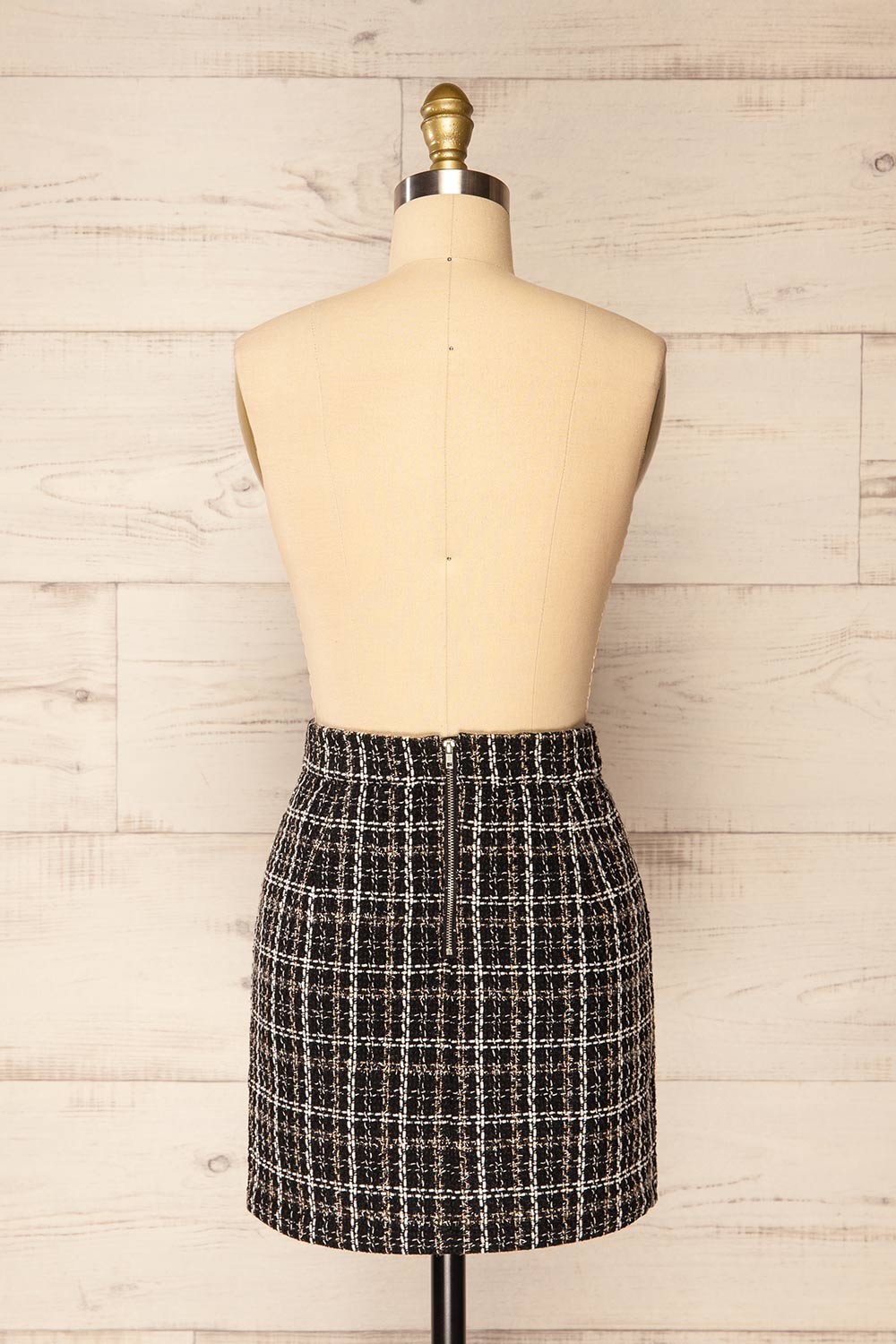 Coahoma Plaid Mini-Skirt | La petite garçonne back view 