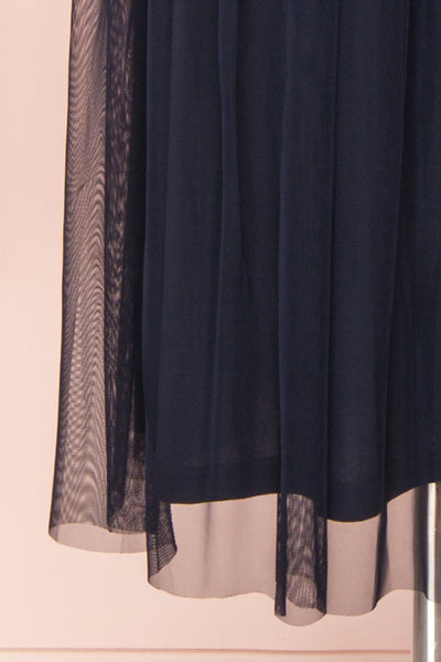 Cocytia Navy Blue Sequin Dress | Robe de Fête skirt close up | Boutique 1861