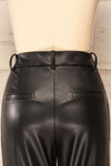 Coglian Fitted Faux-Leather Pants | La petite garçonne back close-up