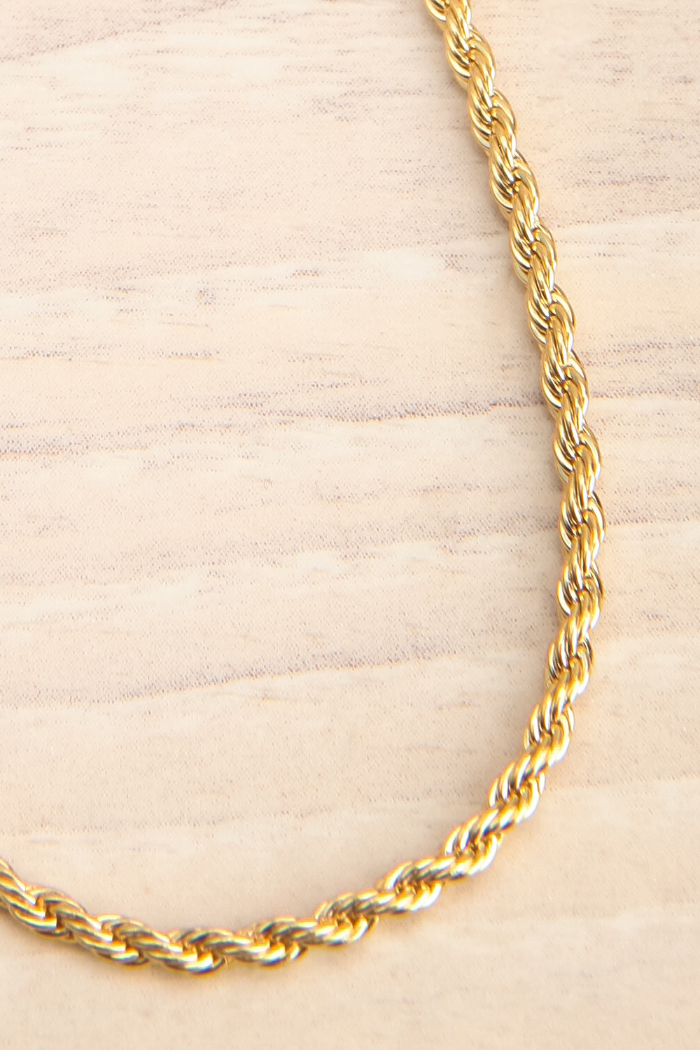 Cognassier Gold Chain Necklace | La petite garçonne flat close-up