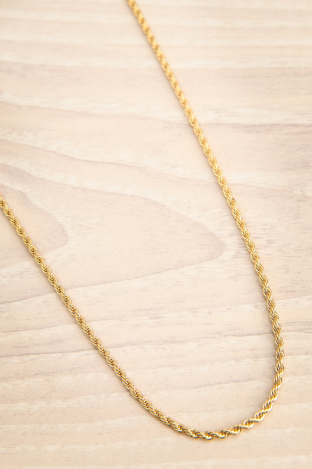Cognassier Gold Chain Necklace | La petite garçonne flat view